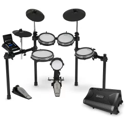Flash Sale 🛒 Simmons Simmons SD600 Electronic Drum Kit With Mesh Pads, Bluetooth And DA2108 Drum Set Monitor 🥰